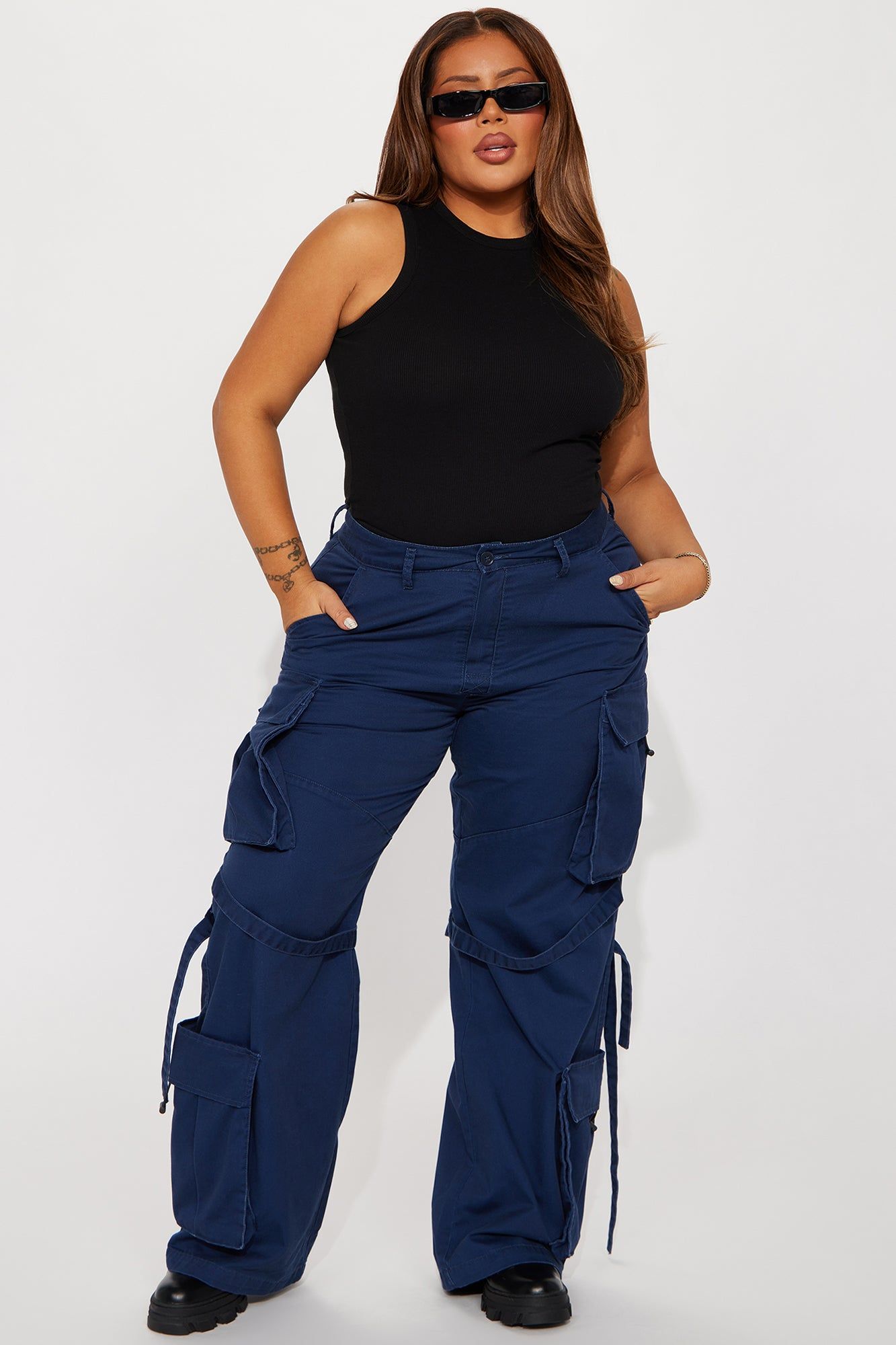 Level You Up Cargo Pant - Navy sold by Fashion Nova product image thumbnail 5
