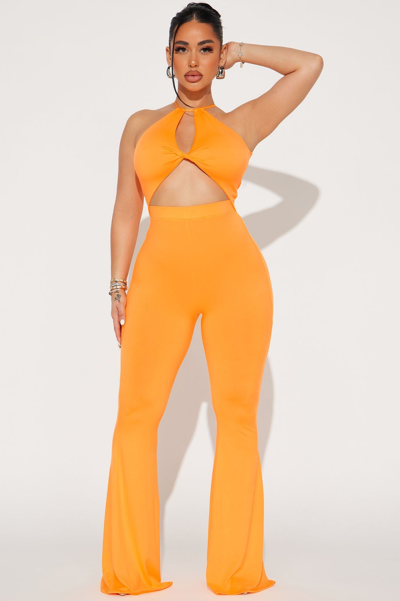 Stay With You Jumpsuit - Orange sold by Fashion Nova
