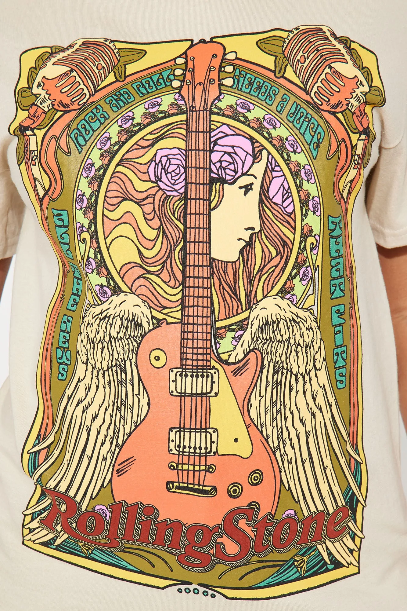 The Rolling Stones Crew Neck Tee - Sand sold by Fashion Nova product image thumbnail 2