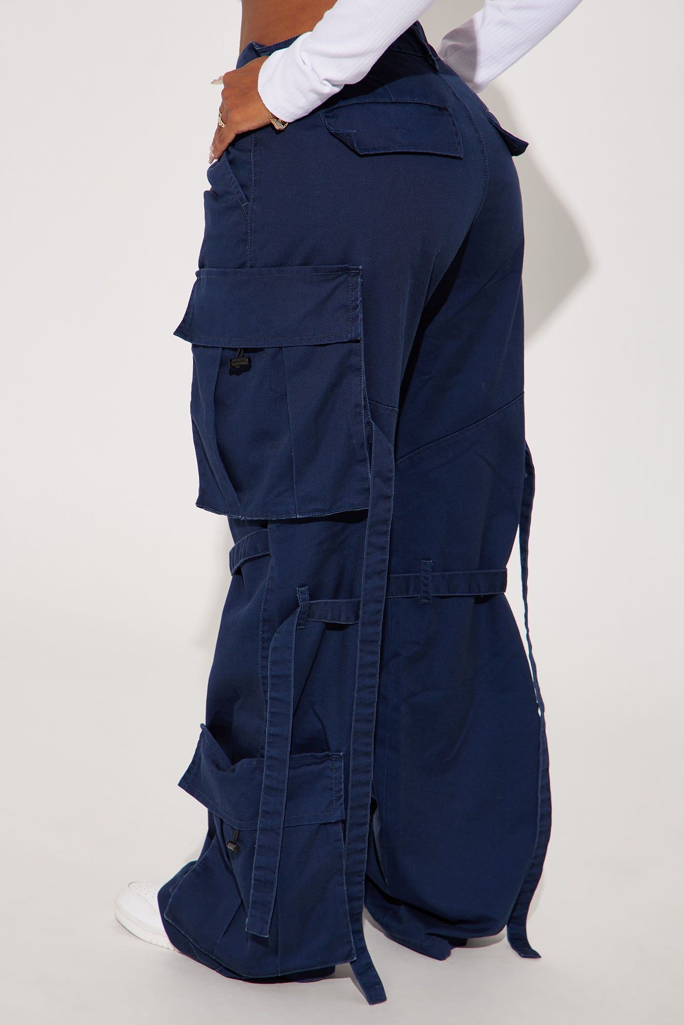 Level You Up Cargo Pant - Navy sold by Fashion Nova product image thumbnail 3
