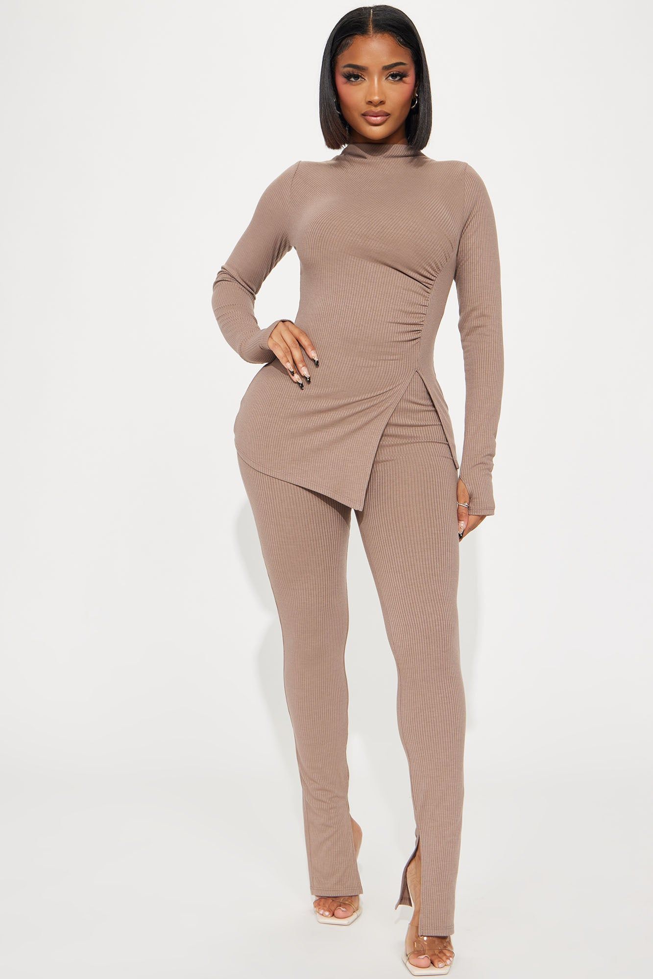 Miranda Legging Set - Mocha sold by Fashion Nova