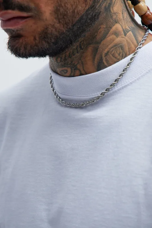5mm Premium 18″ Rope Chain Necklace - Silver sold by Fashion Nova