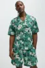 Monet Floral Shirt - Green/combo sold by Fashion Nova