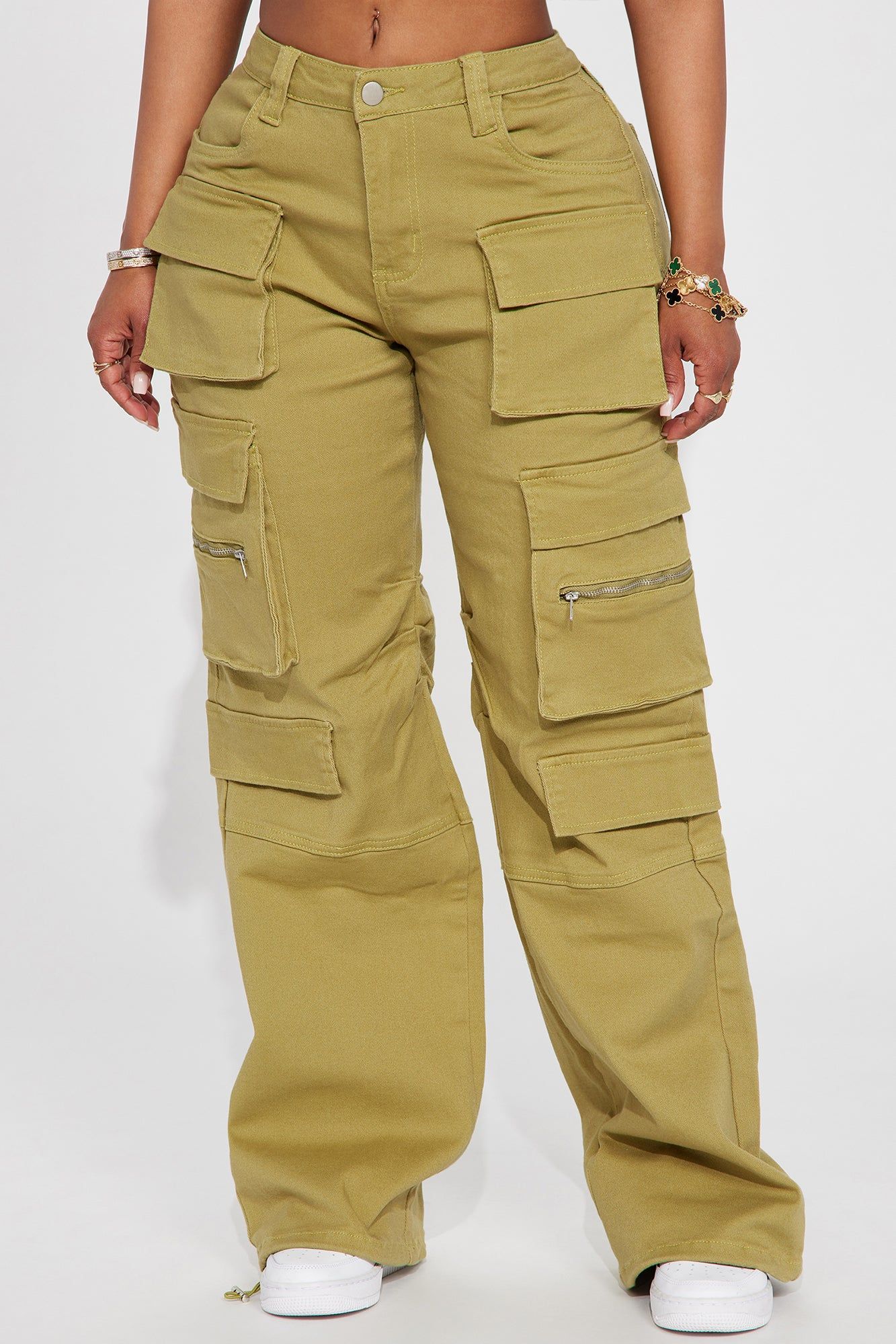 Start The Day Cargo Pant - Sage sold by Fashion Nova product image thumbnail 2