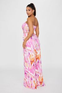Wild Love Jumpsuit - Pink/combo sold by Fashion Nova
