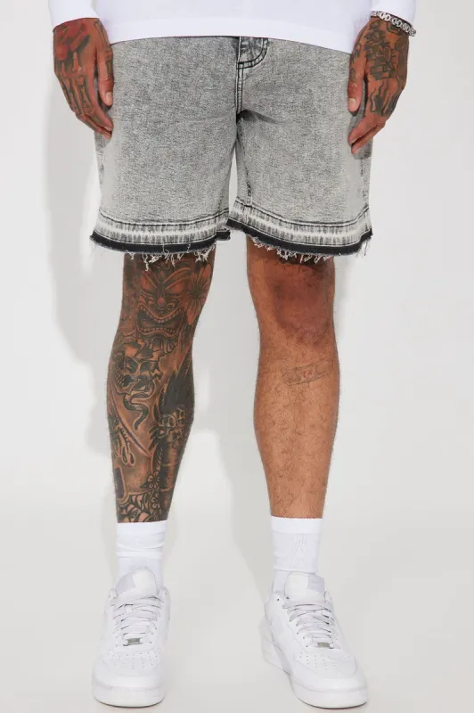 My Idea Relaxed Denim Shorts - Grey sold by Fashion Nova