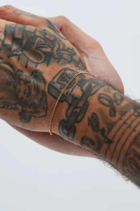2mm Premium 8″ Cuban Chain Bracelet - Gold sold by Fashion Nova