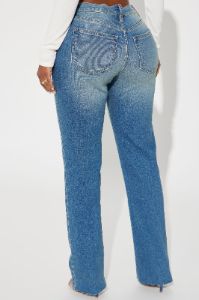 Make The Rules Stretch Straight Leg Jean - Medium Wash sold by Fashion Nova