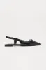 Ash Slingback Flats - Black sold by Fashion Nova