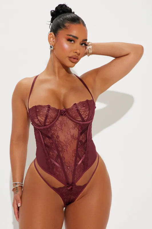 One Last Time Lace Teddy - Purple sold by Fashion Nova