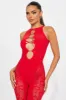 Alone In The Night Seamless Jumpsuit - Red sold by Fashion Nova