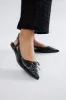 Ash Slingback Flats - Black sold by Fashion Nova
