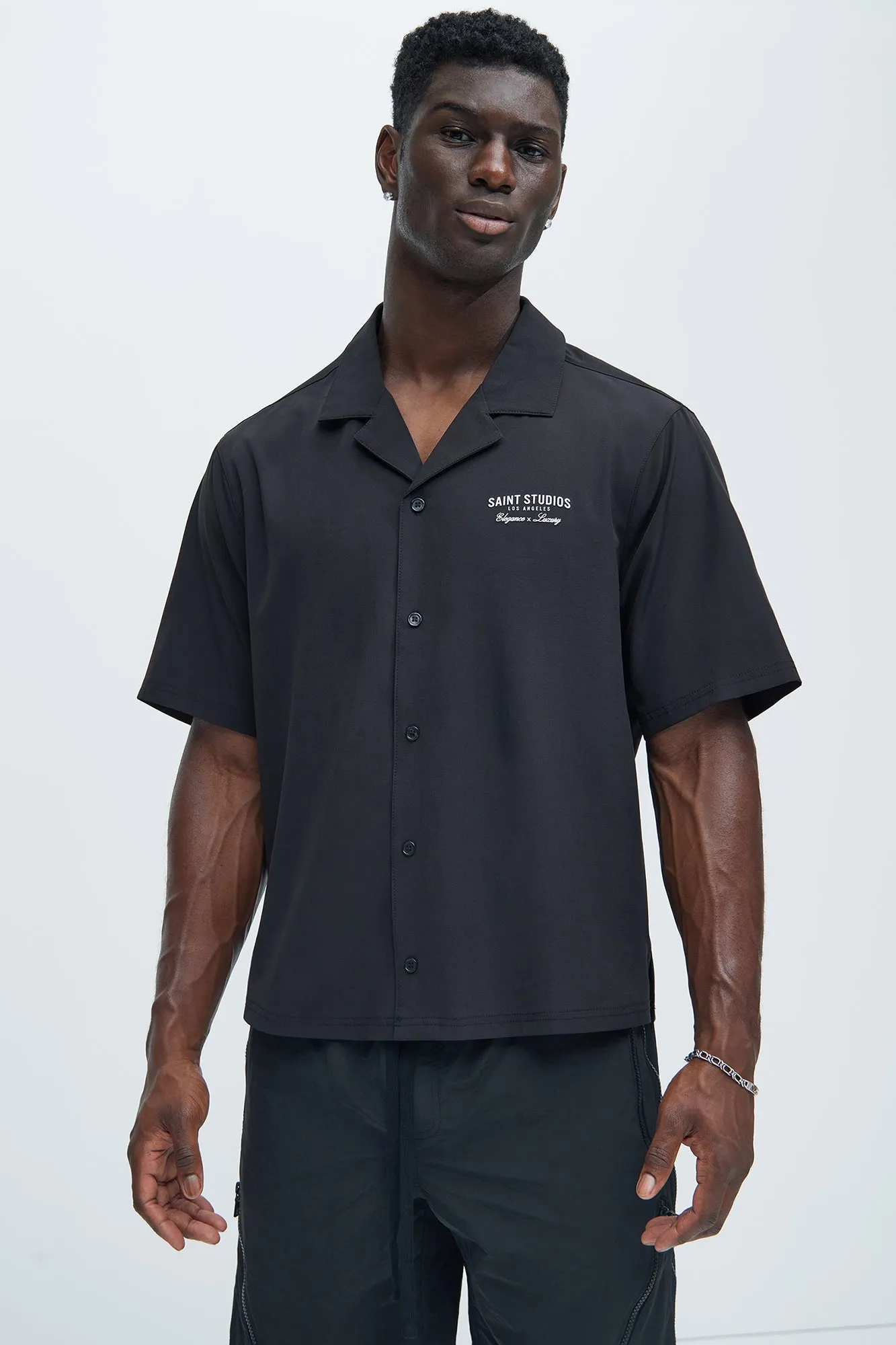 Saints Graphic Shirt - Black sold by Fashion Nova