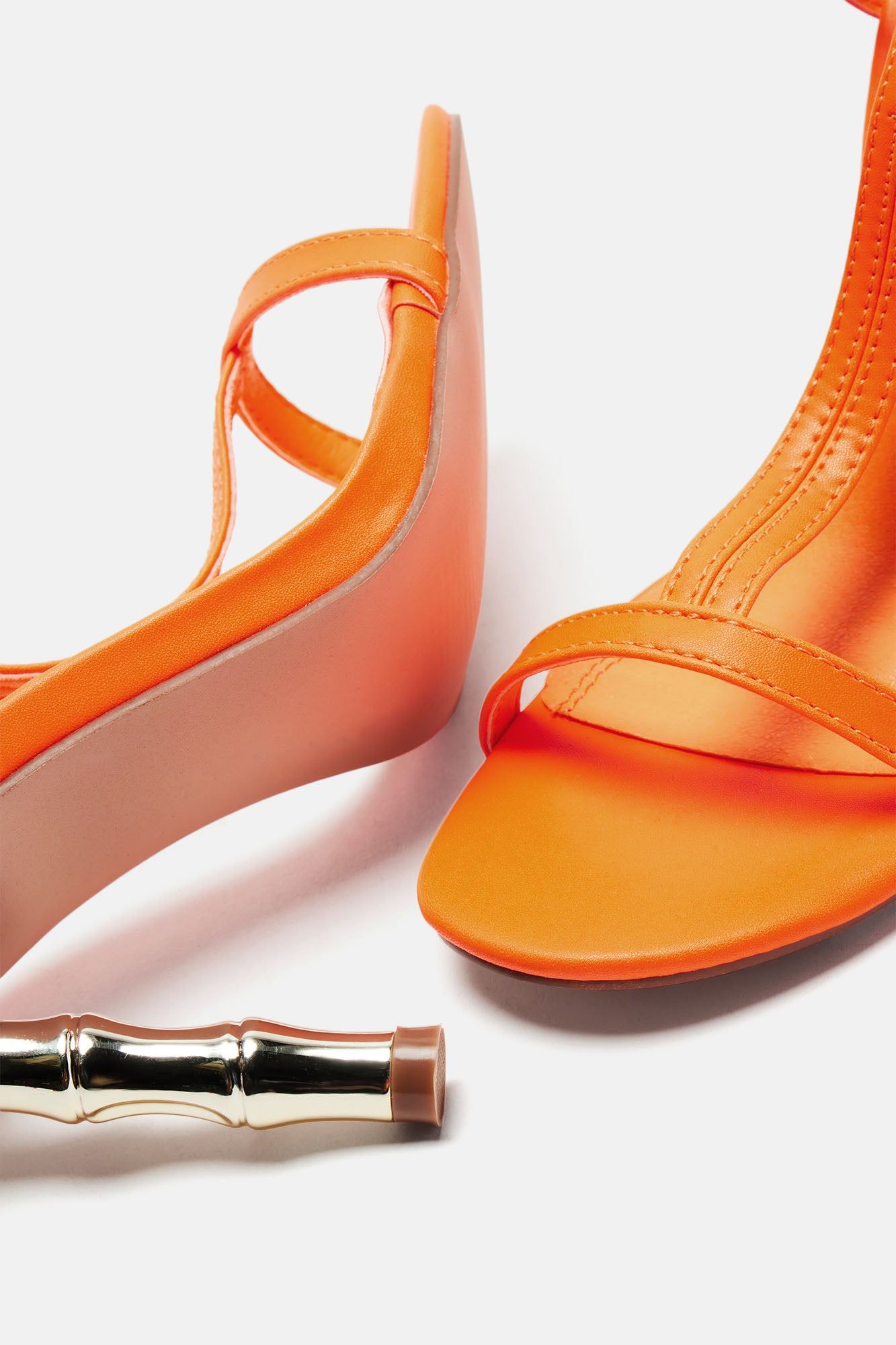 Deepest Secret Heeled Sandals - Orange sold by Fashion Nova product image thumbnail 5