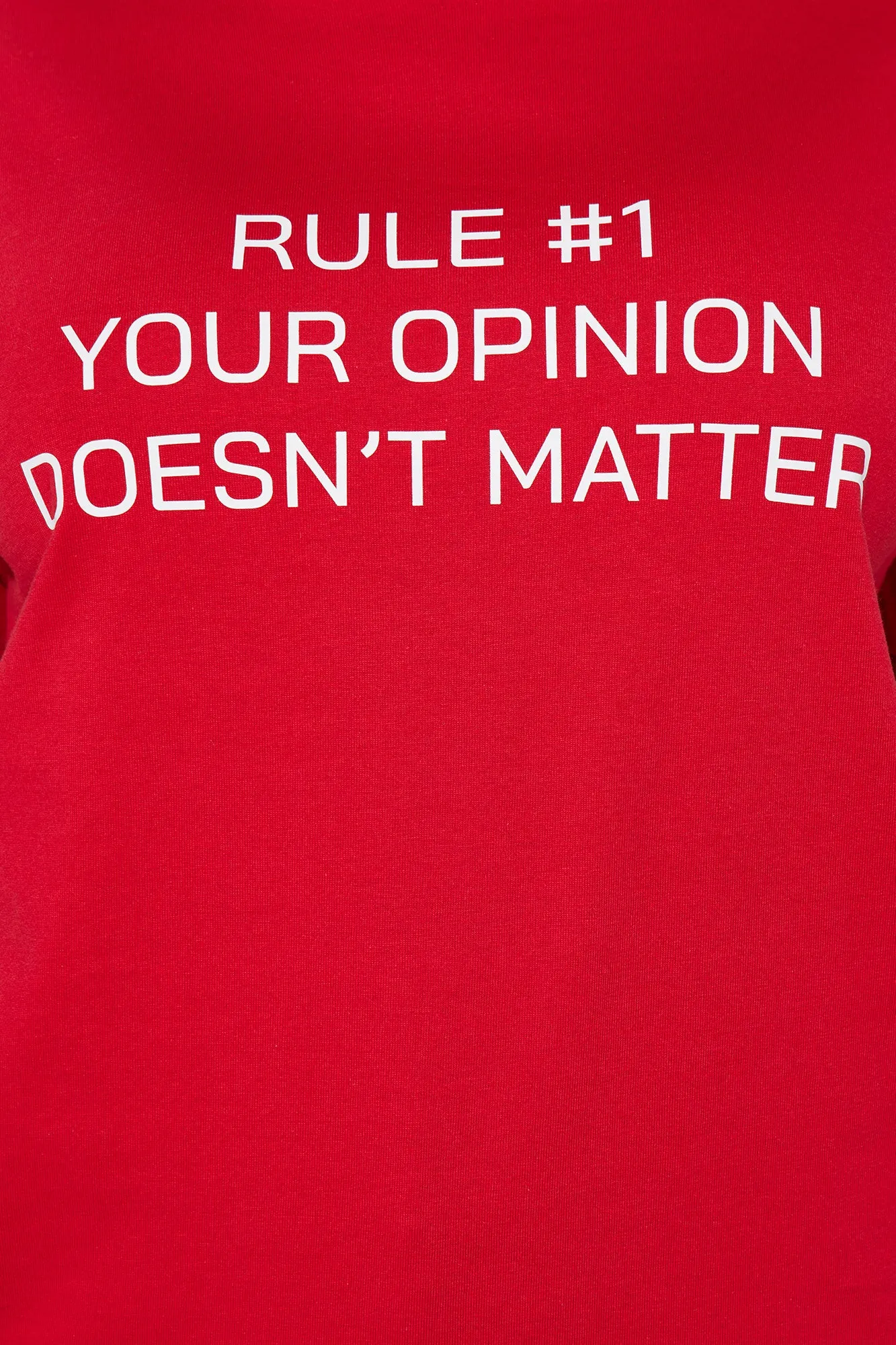 One Rule Crew Neck Tee - Red sold by Fashion Nova product image thumbnail 3