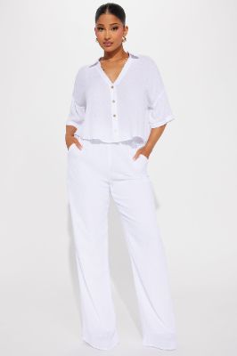 Greece Fantasy Pant Set - White sold by Fashion Nova