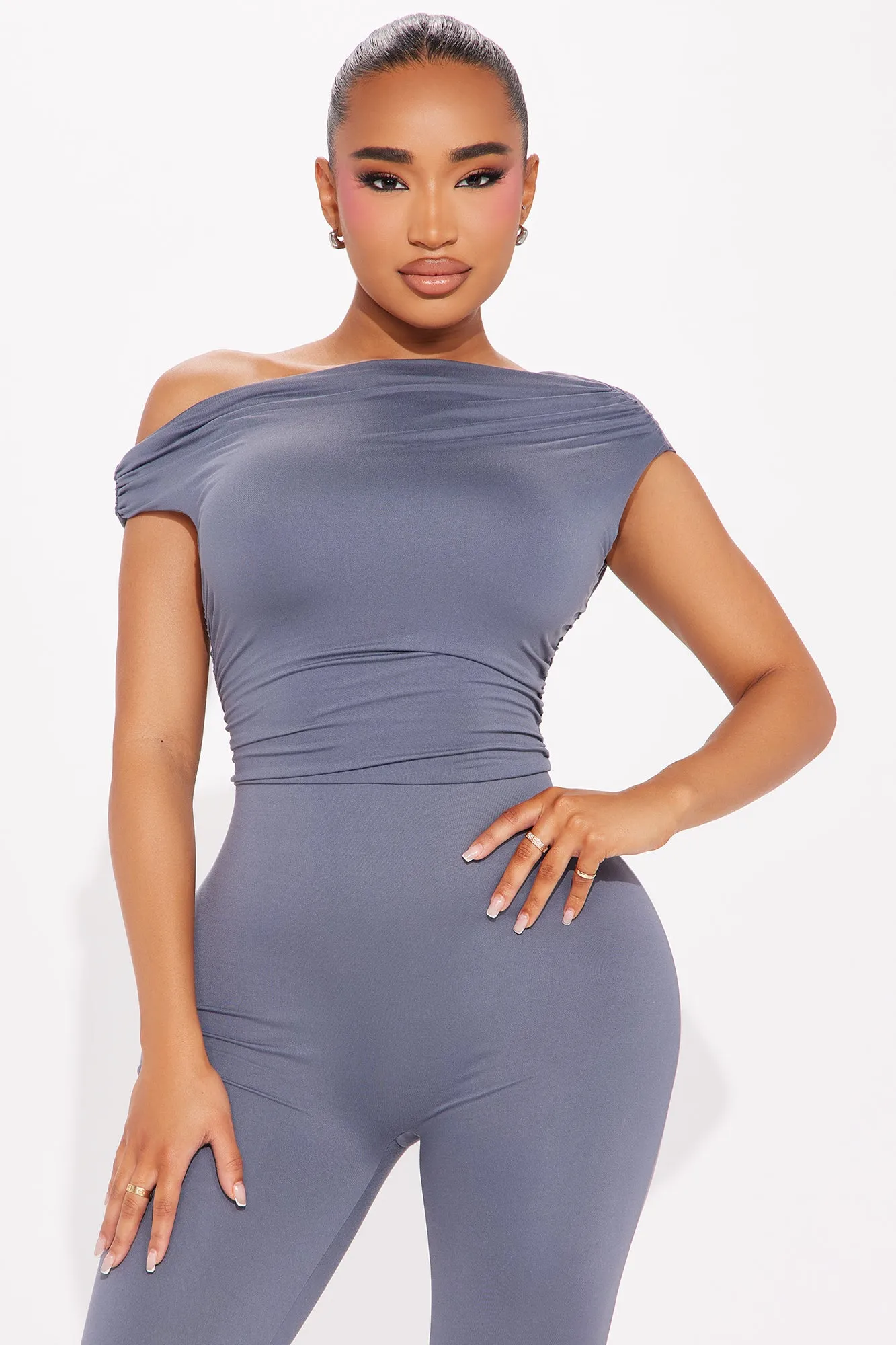 Katie Double Lined Jumpsuit - Charcoal sold by Fashion Nova product image thumbnail 2