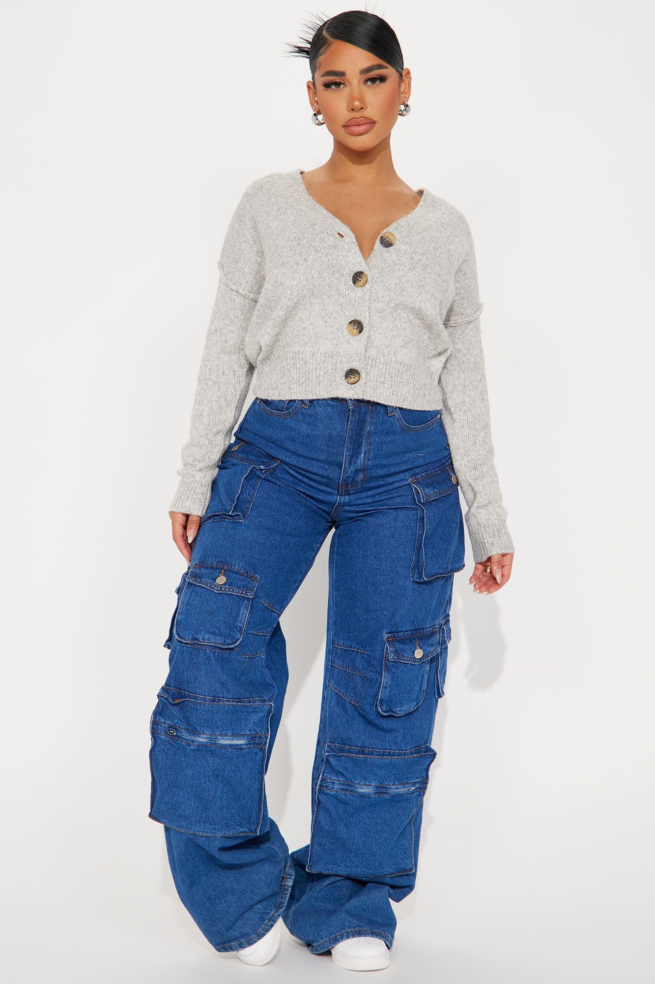 Ainsley Cardigan - Heather Grey sold by Fashion Nova product image thumbnail 2