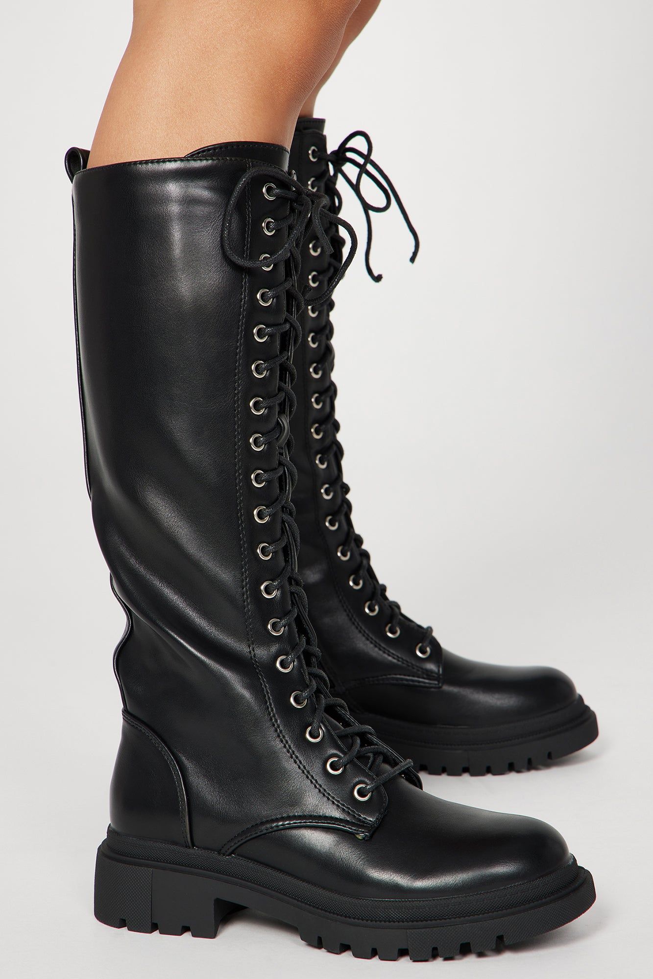 The Baddest One Knee High Boots - Black sold by Fashion Nova product image thumbnail 4