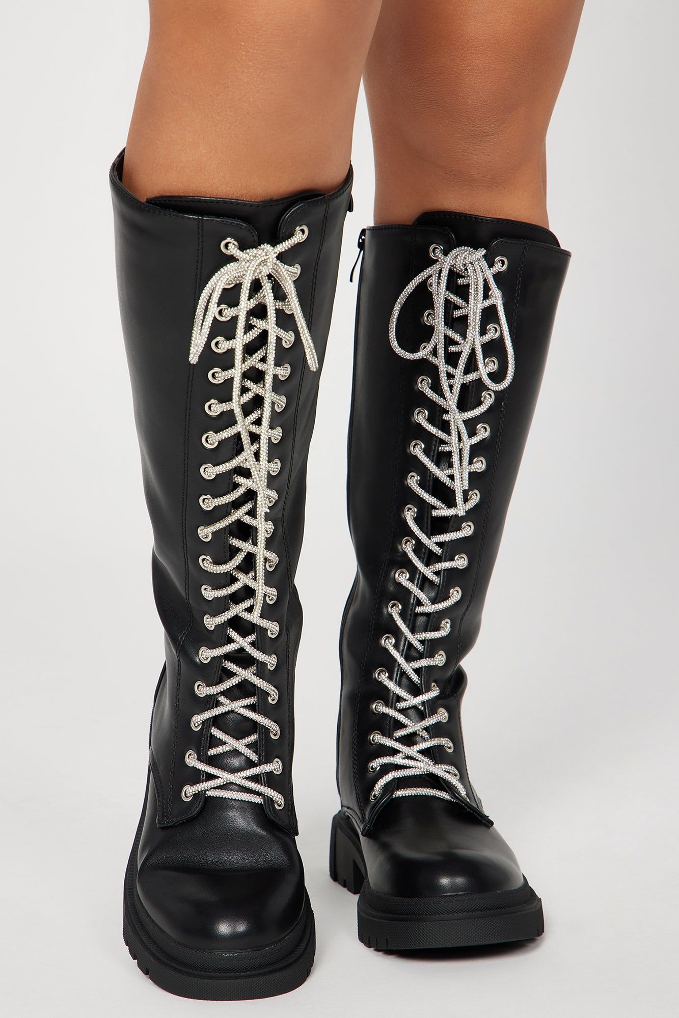 The Baddest One Knee High Boots - Black sold by Fashion Nova product image thumbnail 3