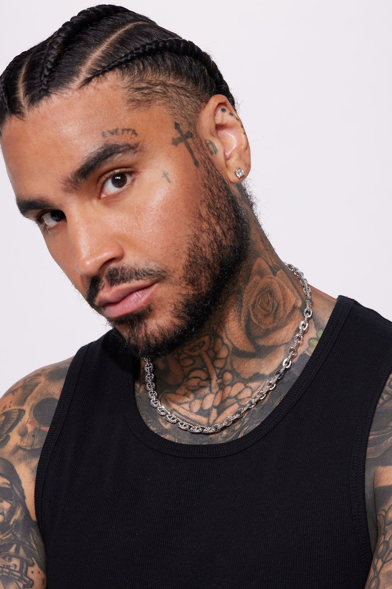 Iced Out Micro Necklace - Silver sold by Fashion Nova