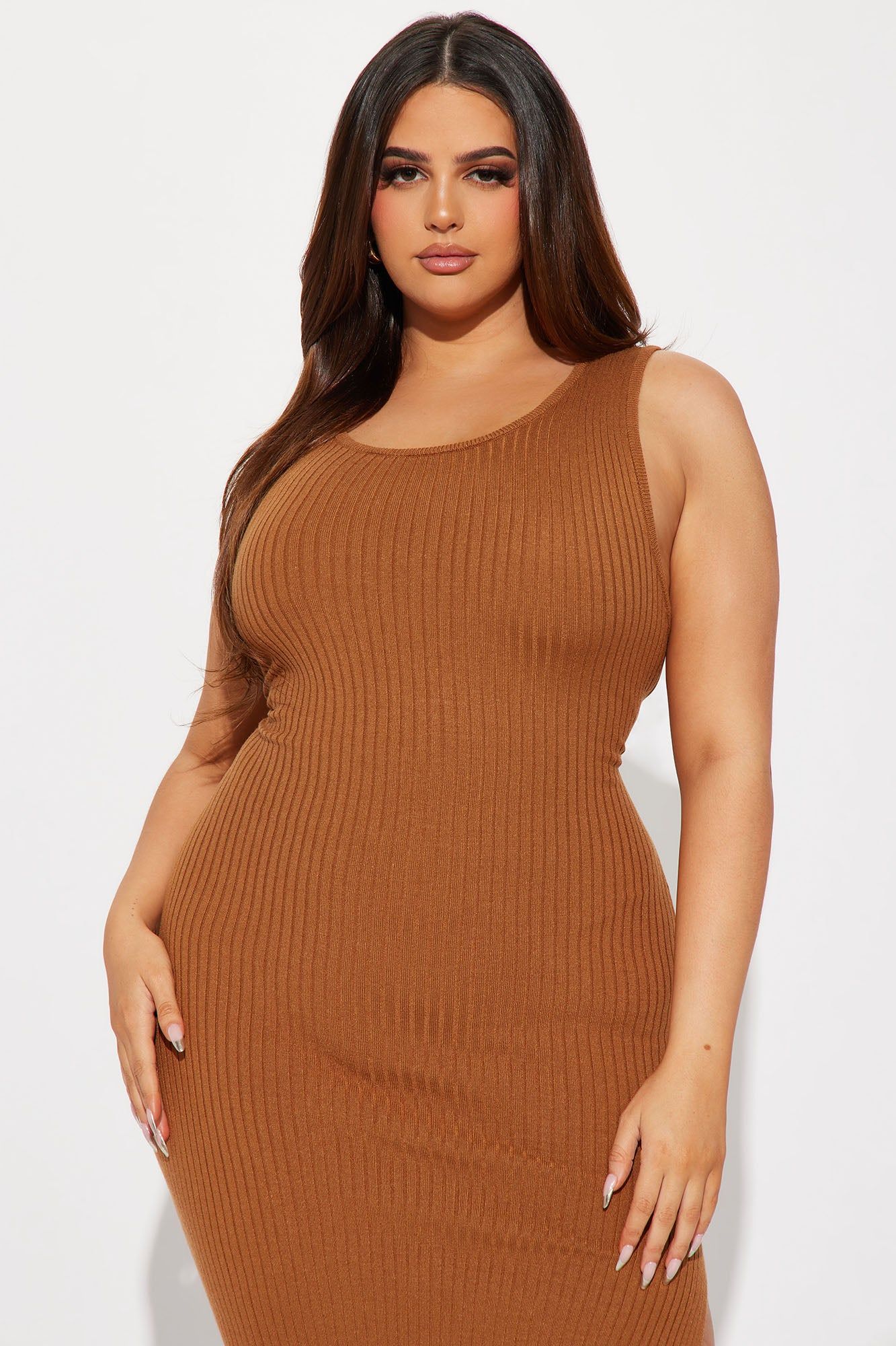 Alyssa Sweater Midi Dress - Cognac sold by Fashion Nova product image thumbnail 5