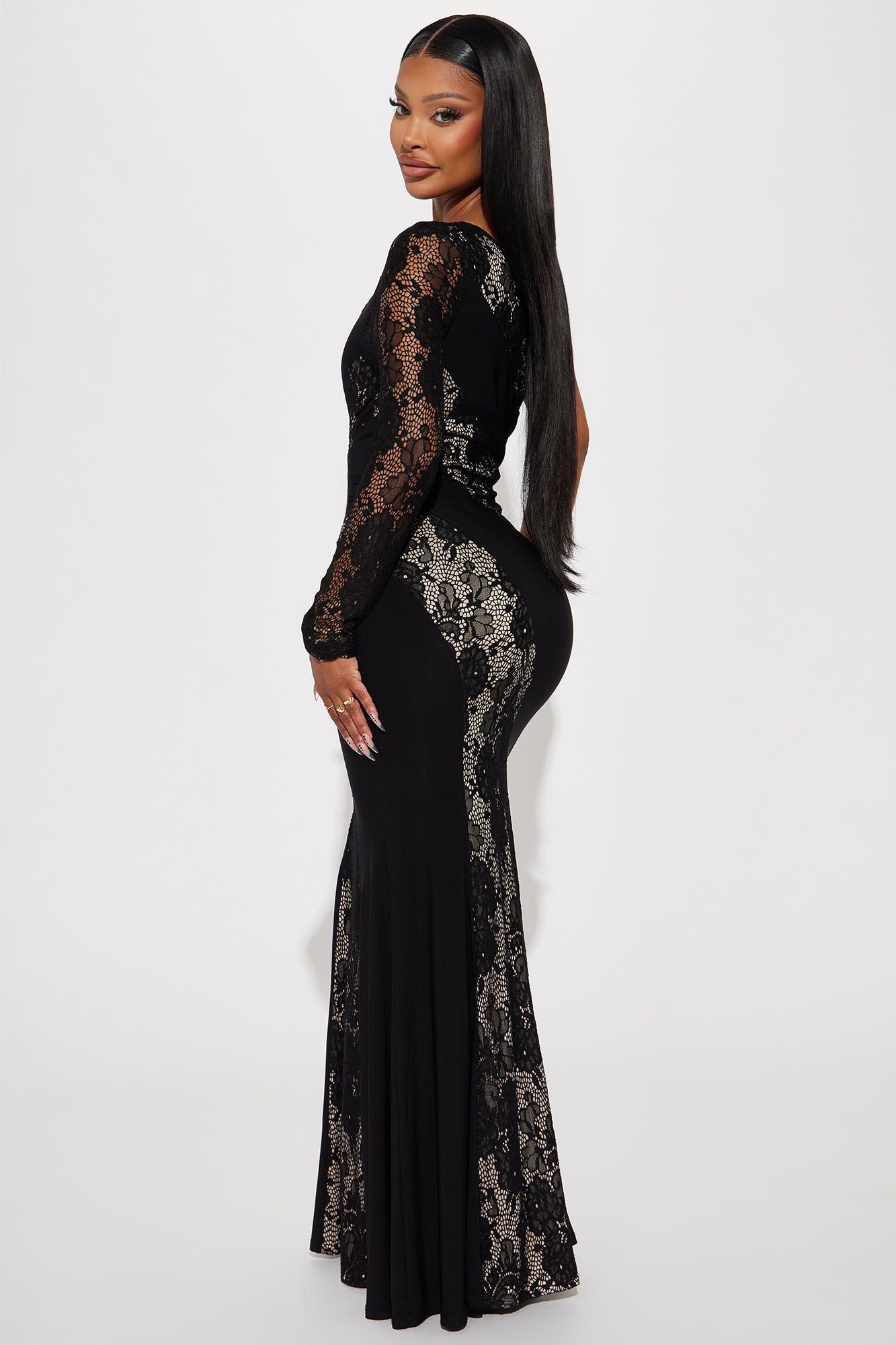 Mallory Lace Maxi Dress - Black sold by Fashion Nova product image thumbnail 3