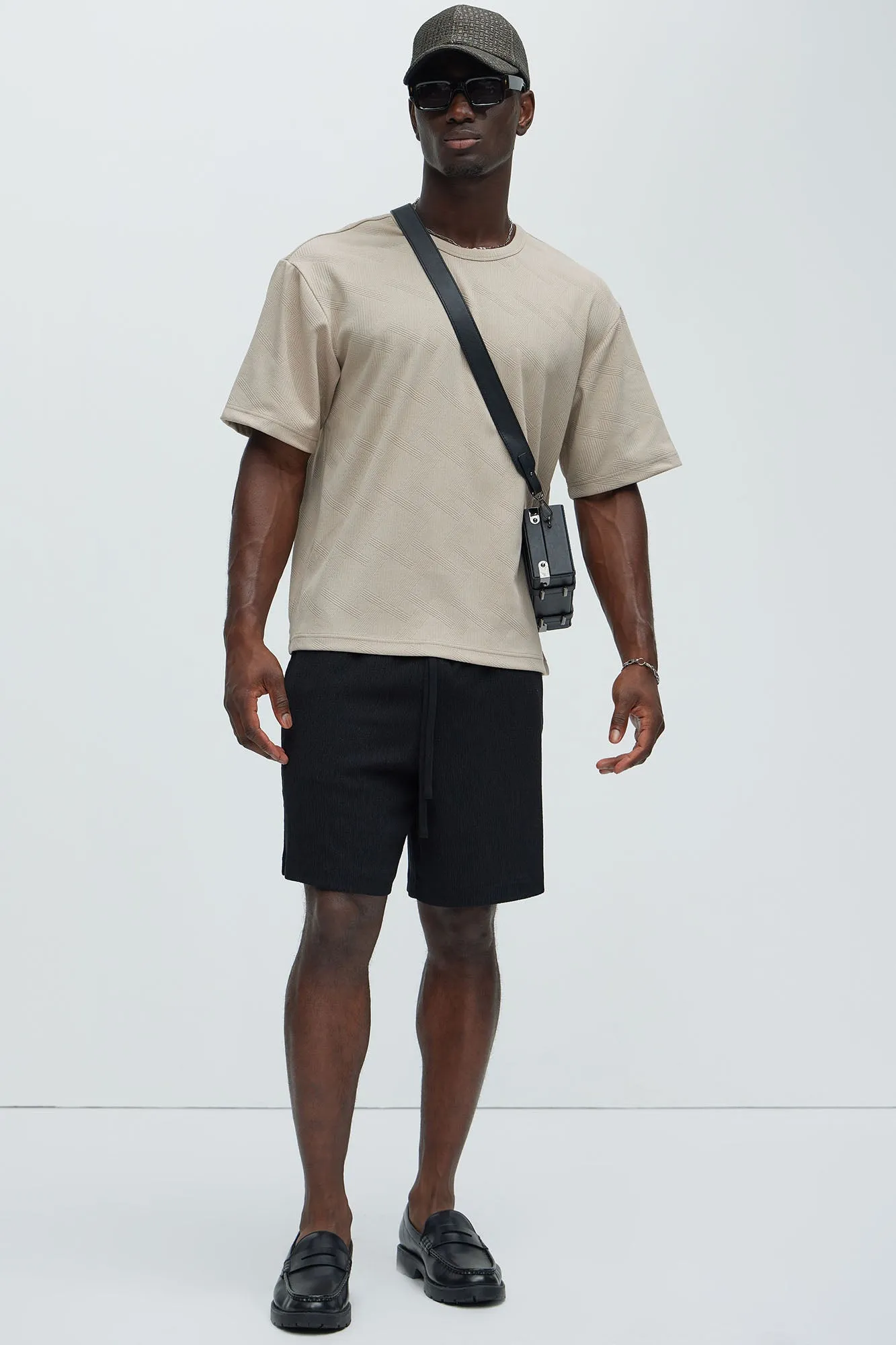 Benji Textured Relaxed Tee - Taupe sold by Fashion Nova product image thumbnail 2