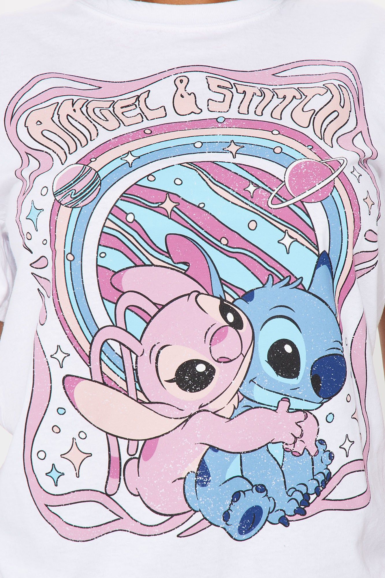 Angel & Stitch Graphic Tshirt - White sold by Fashion Nova product image thumbnail 3