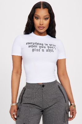 Everything Is Great Tee - White sold by Fashion Nova