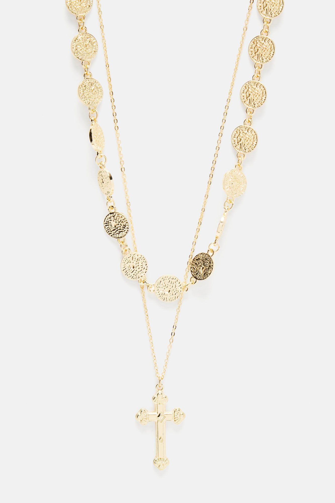 Inner Strength Cross Necklace - Gold sold by Fashion Nova product image thumbnail 3