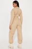 Wrightwood Puffer Jumpsuit - Taupe sold by Fashion Nova
