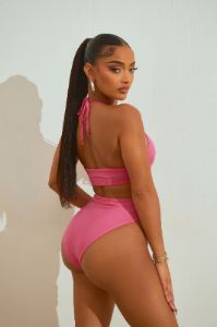 Summer Rays Ruched 2 Piece Bikini - Hot Pink sold by Fashion Nova