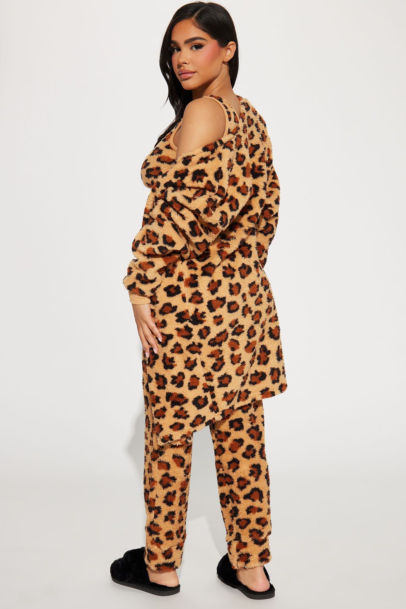 Wildest Dreams Sherpa PJ Pant Set - Brown sold by Fashion Nova product image thumbnail 3
