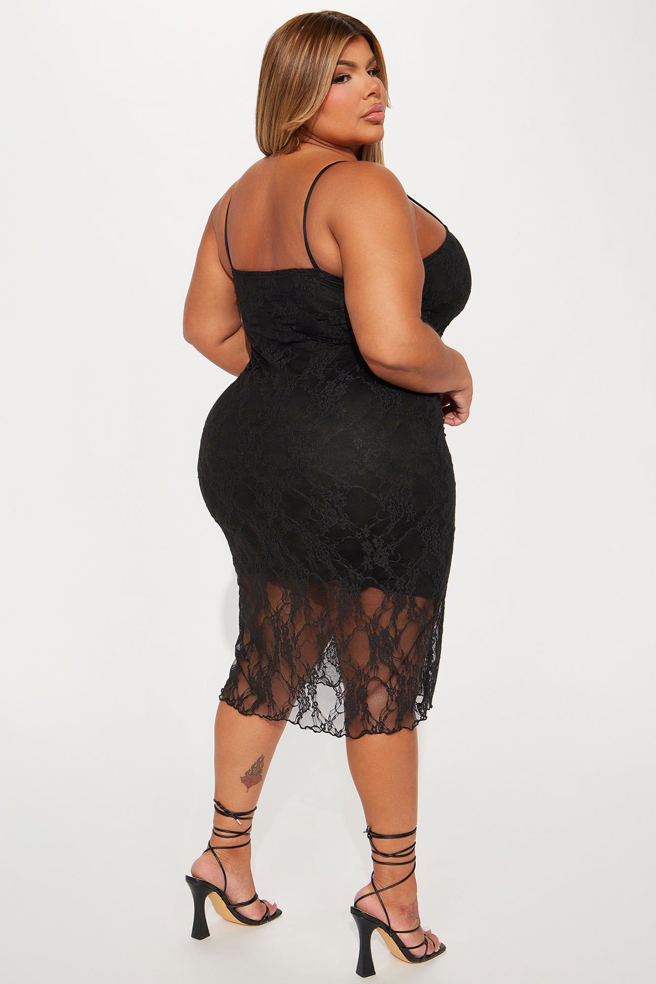 Louvre Lace Midi Dress - Black sold by Fashion Nova product image thumbnail 3