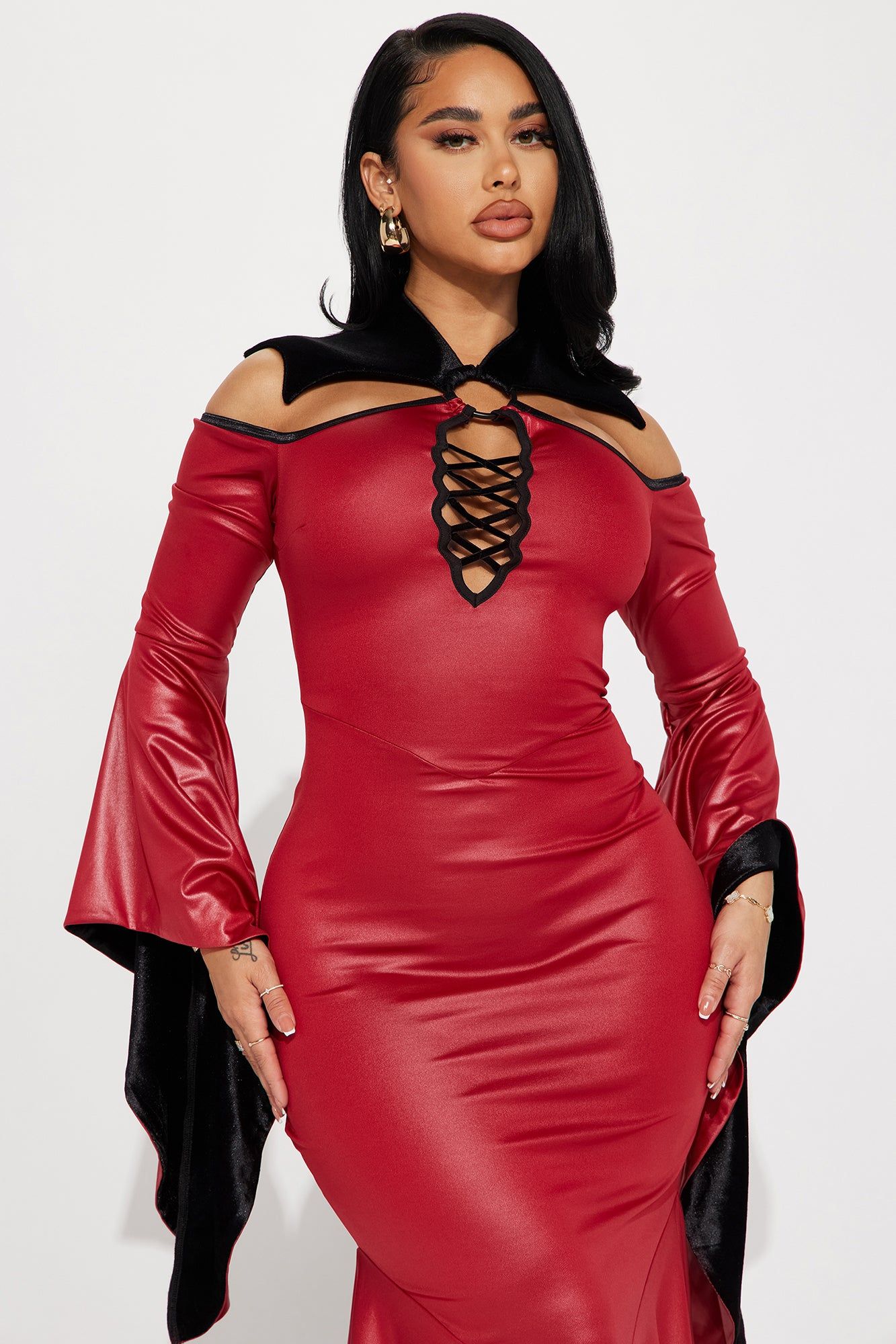 Blood Sucking Vixen 1 Piece Costume - Red/Black sold by Fashion Nova product image thumbnail 2