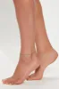 Ivy Rhinestone Anklet - Silver sold by Fashion Nova