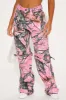 Stop Overthinking Wide Leg Cargo Pant - Pink sold by Fashion Nova