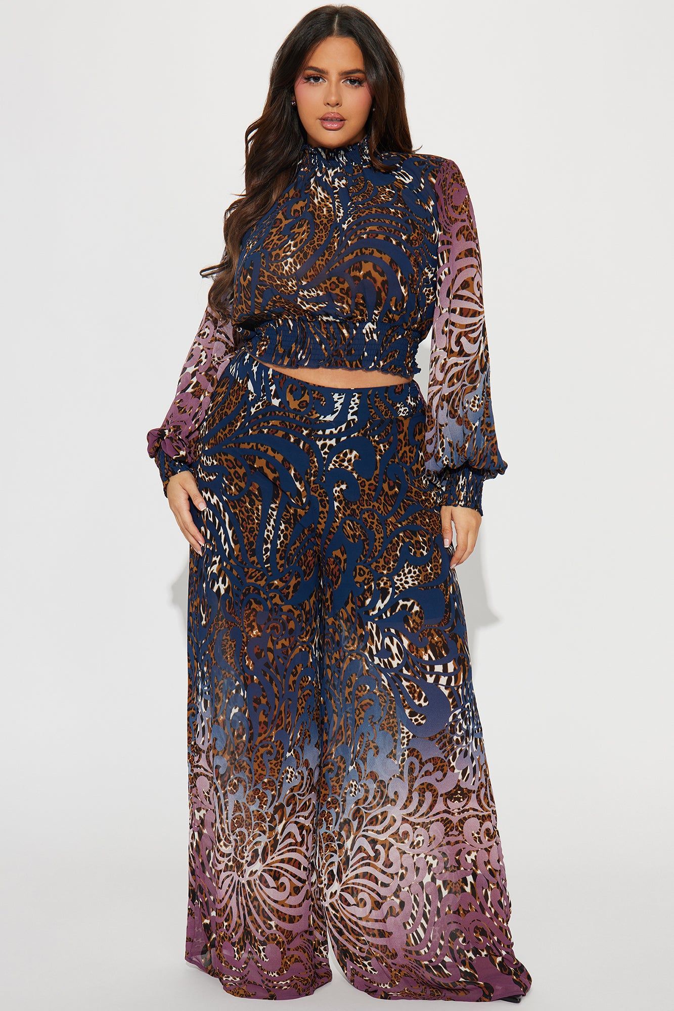 Simply Classic Pant Set - Navy/combo sold by Fashion Nova product image thumbnail 4