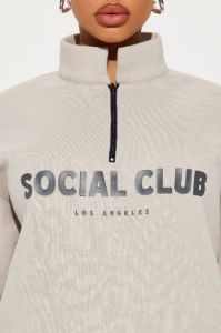 Social Club Sweatpant Set - Grey sold by Fashion Nova