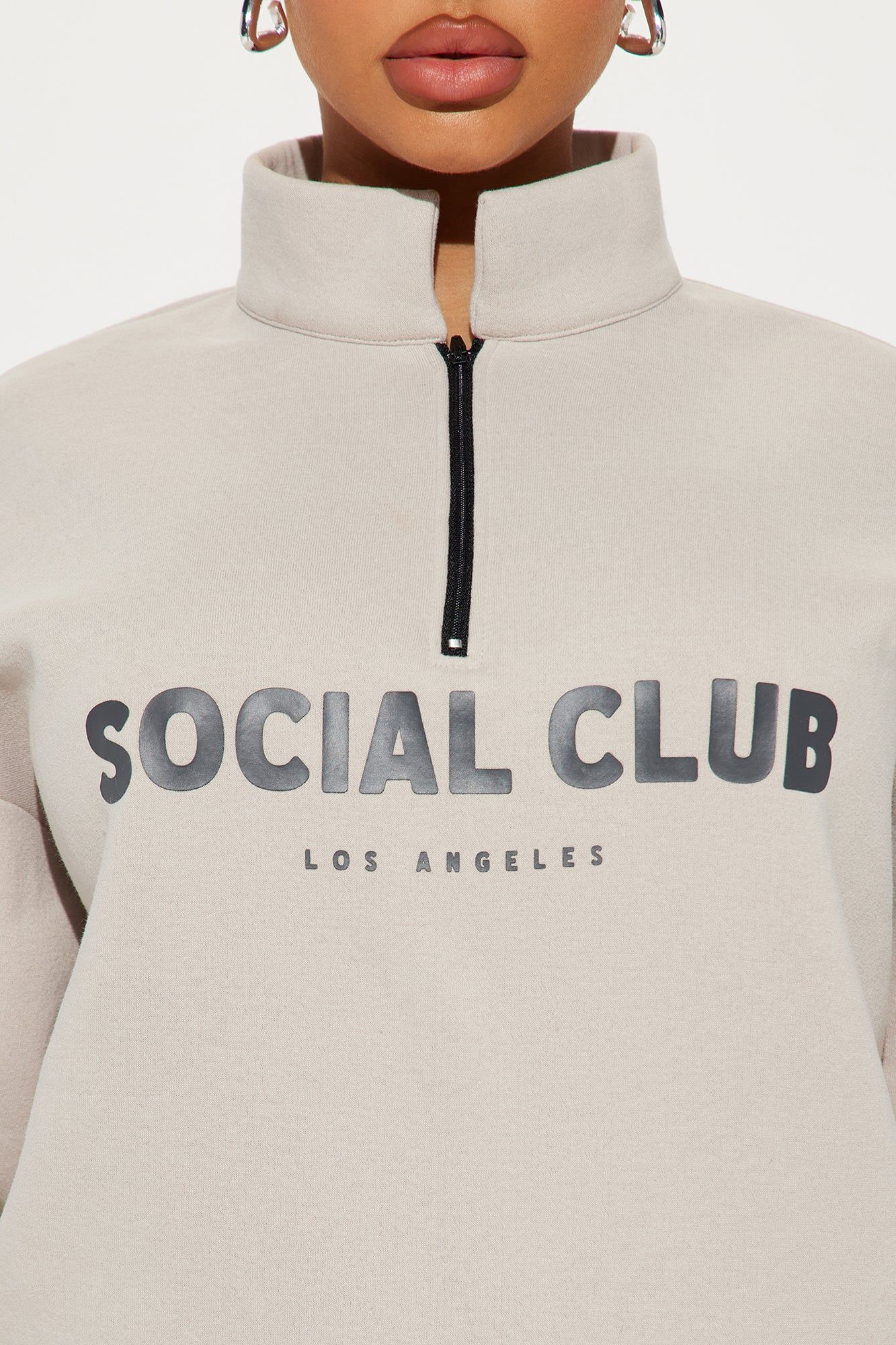 Social Club Sweatpant Set - Grey sold by Fashion Nova product image thumbnail 3