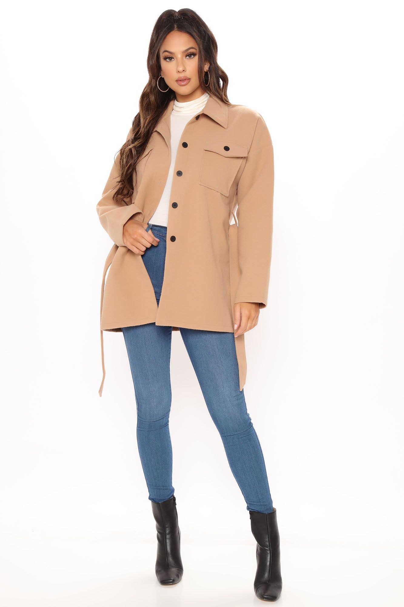 Madison Square Cargo Coat - Camel sold by Fashion Nova product image thumbnail 2