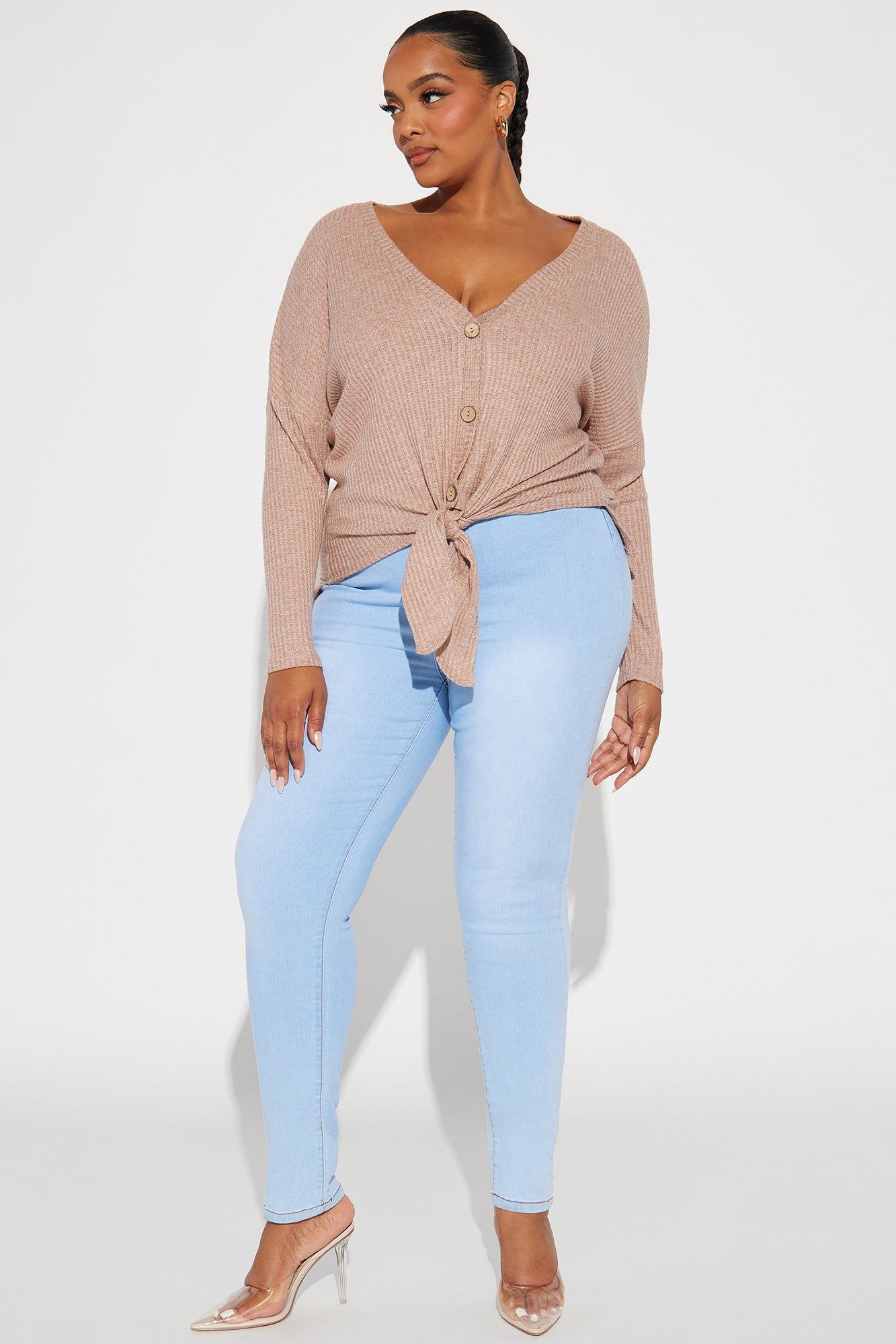 Celine Cozy Top - Taupe sold by Fashion Nova product image thumbnail 5