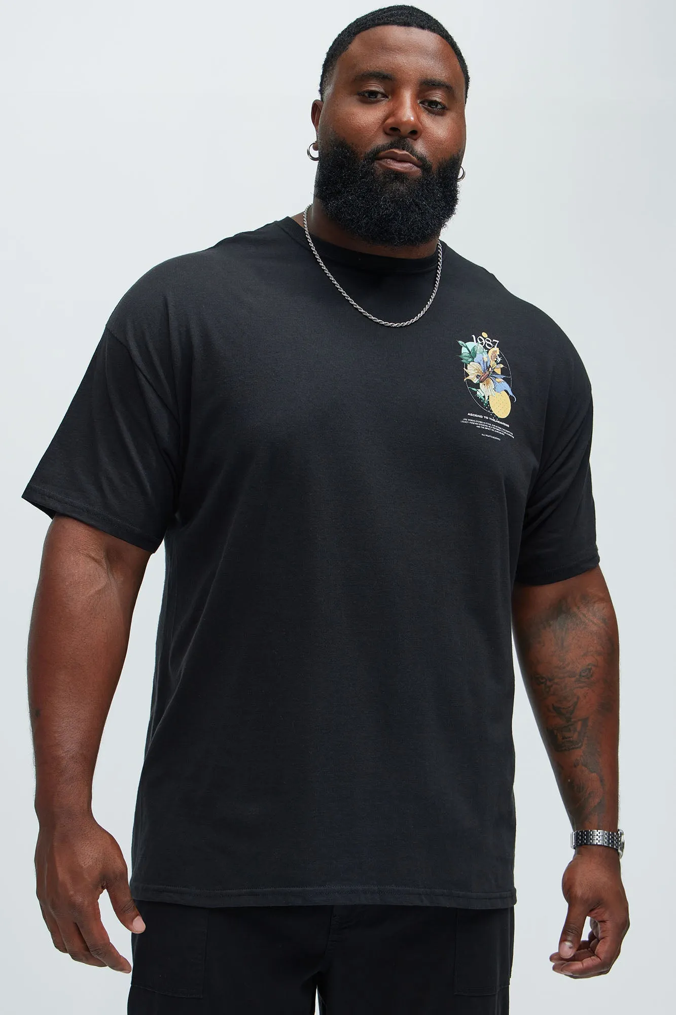 Ascend To The Heavens 1987 Short Sleeve Tee - Black sold by Fashion Nova product image thumbnail 5