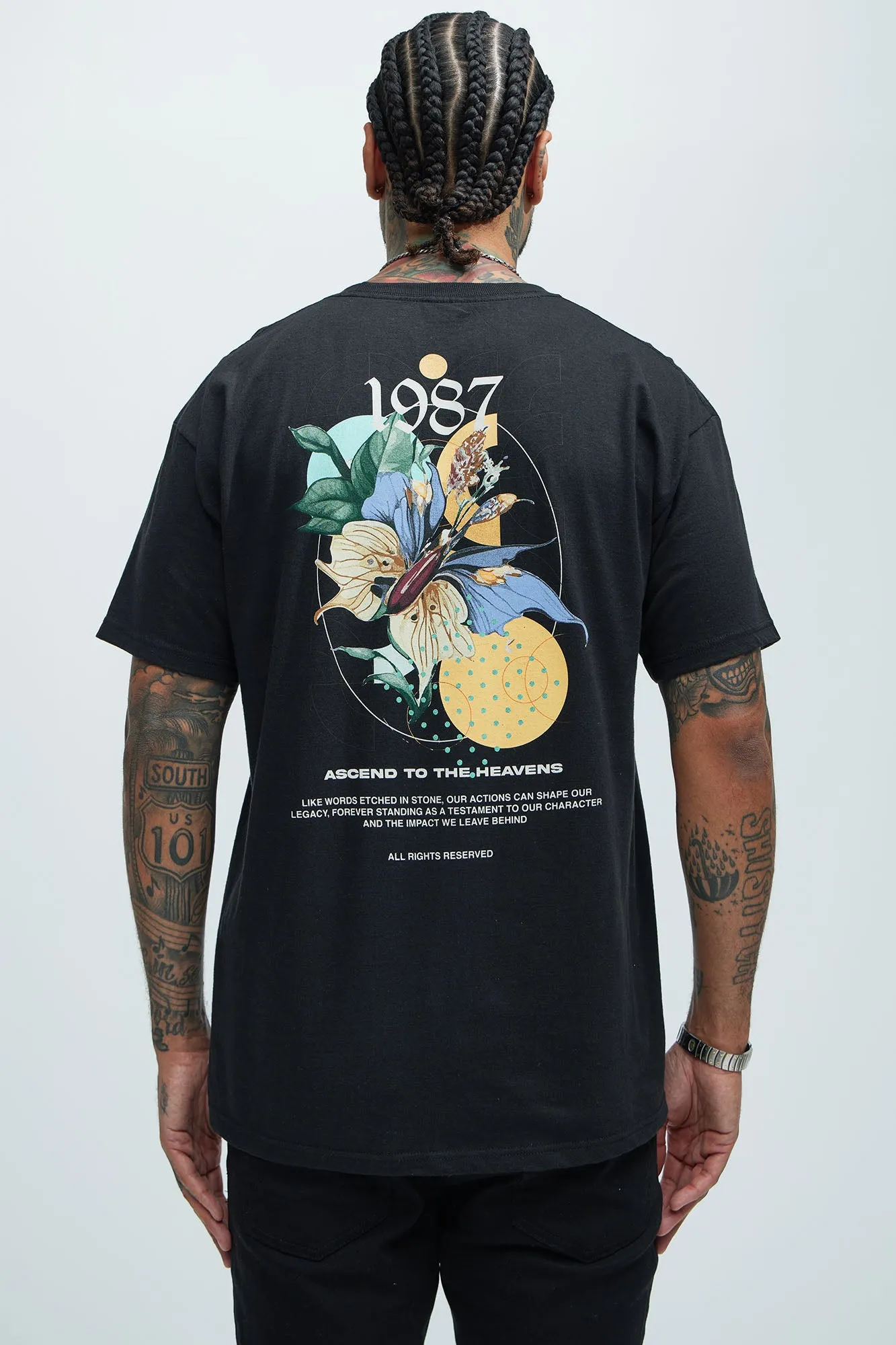 Ascend To The Heavens 1987 Short Sleeve Tee - Black sold by Fashion Nova product image thumbnail 4