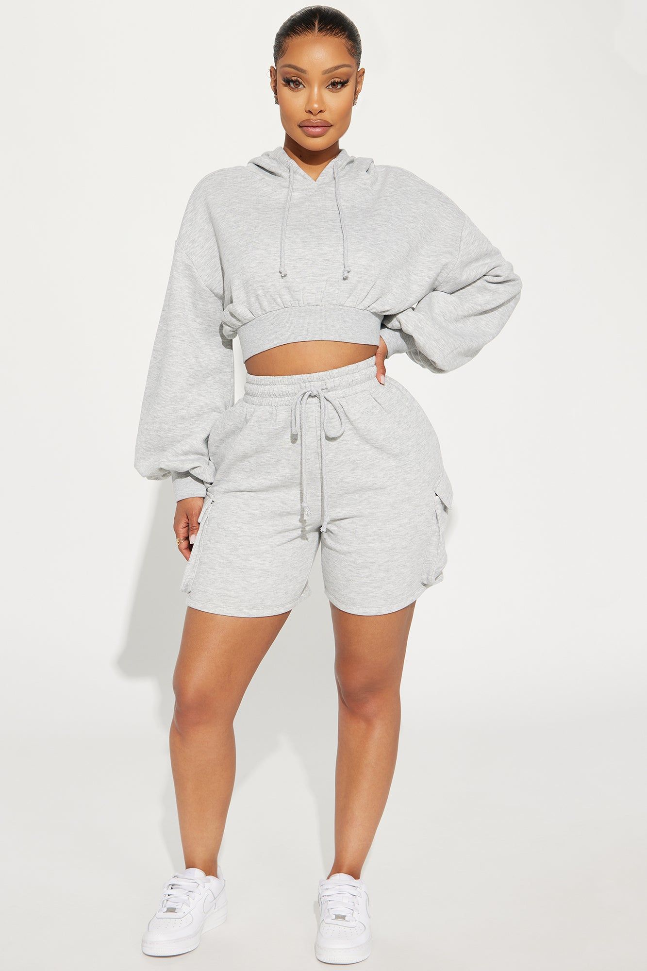 Easy Weekends Lounge Hoodie - Heather Grey sold by Fashion Nova product image thumbnail 3