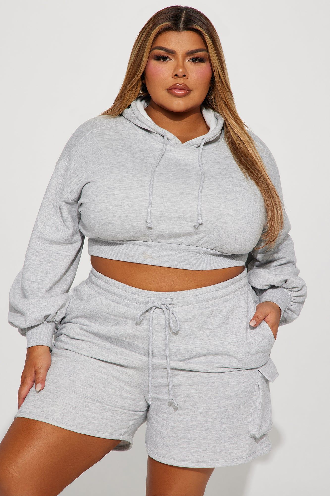 Easy Weekends Lounge Hoodie - Heather Grey sold by Fashion Nova product image thumbnail 4