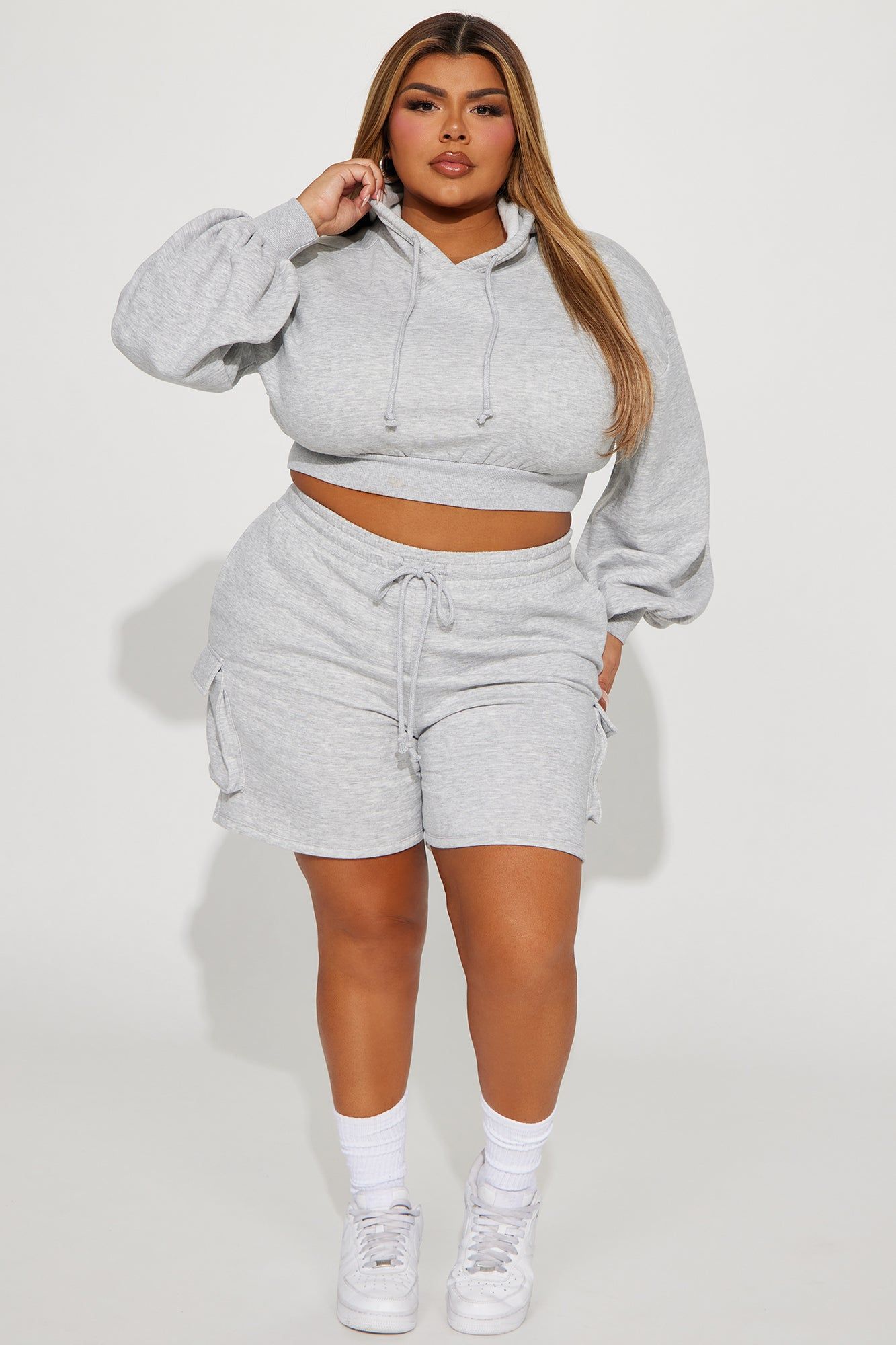 Easy Weekends Lounge Hoodie - Heather Grey sold by Fashion Nova product image thumbnail 5