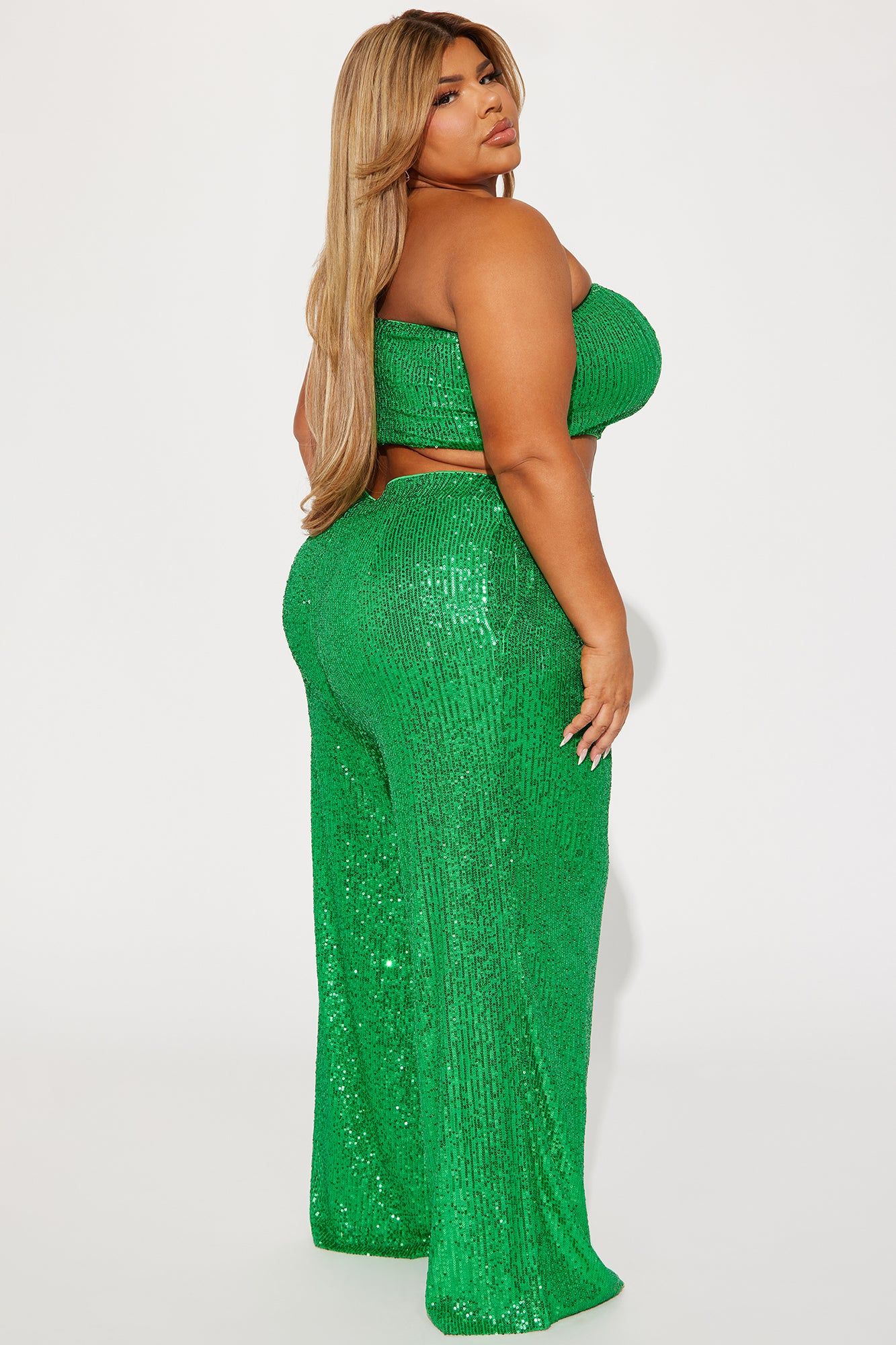 Stella Sequin Pant Set - Green sold by Fashion Nova product image thumbnail 6