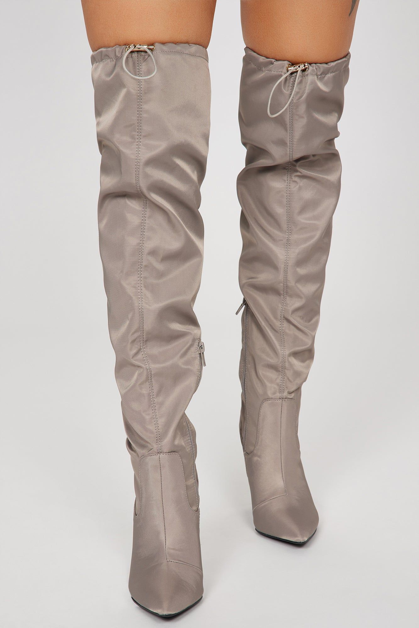 Cold Hearted Over The Knee Boots - Taupe sold by Fashion Nova product image thumbnail 2